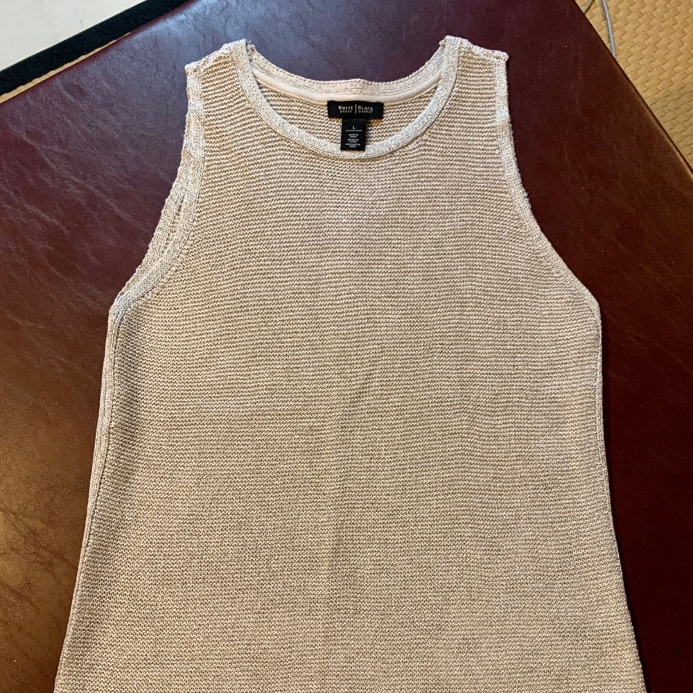 WHBM glitter sweater tank